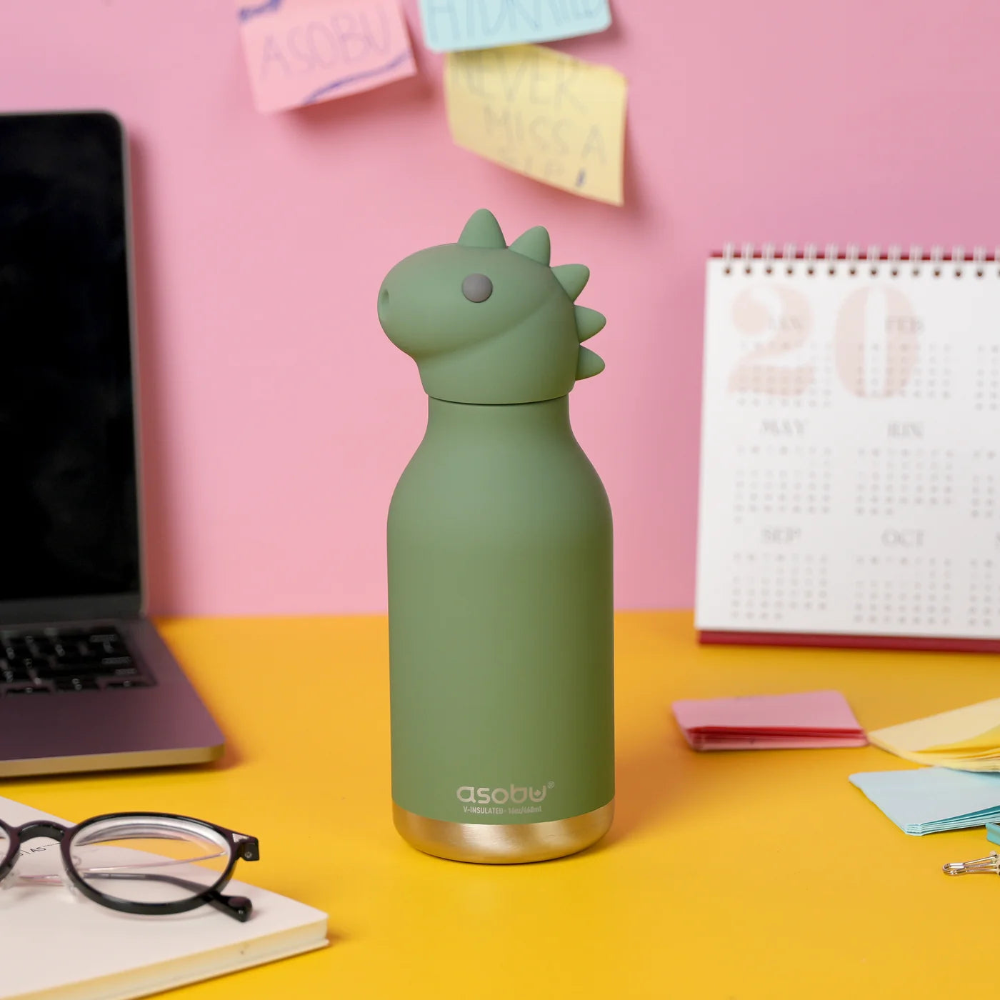 Bestie 16 oz Water Bottle - Dinosaur