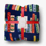 RIFLE PAPER CO. Bookshelf Fleece Blanket