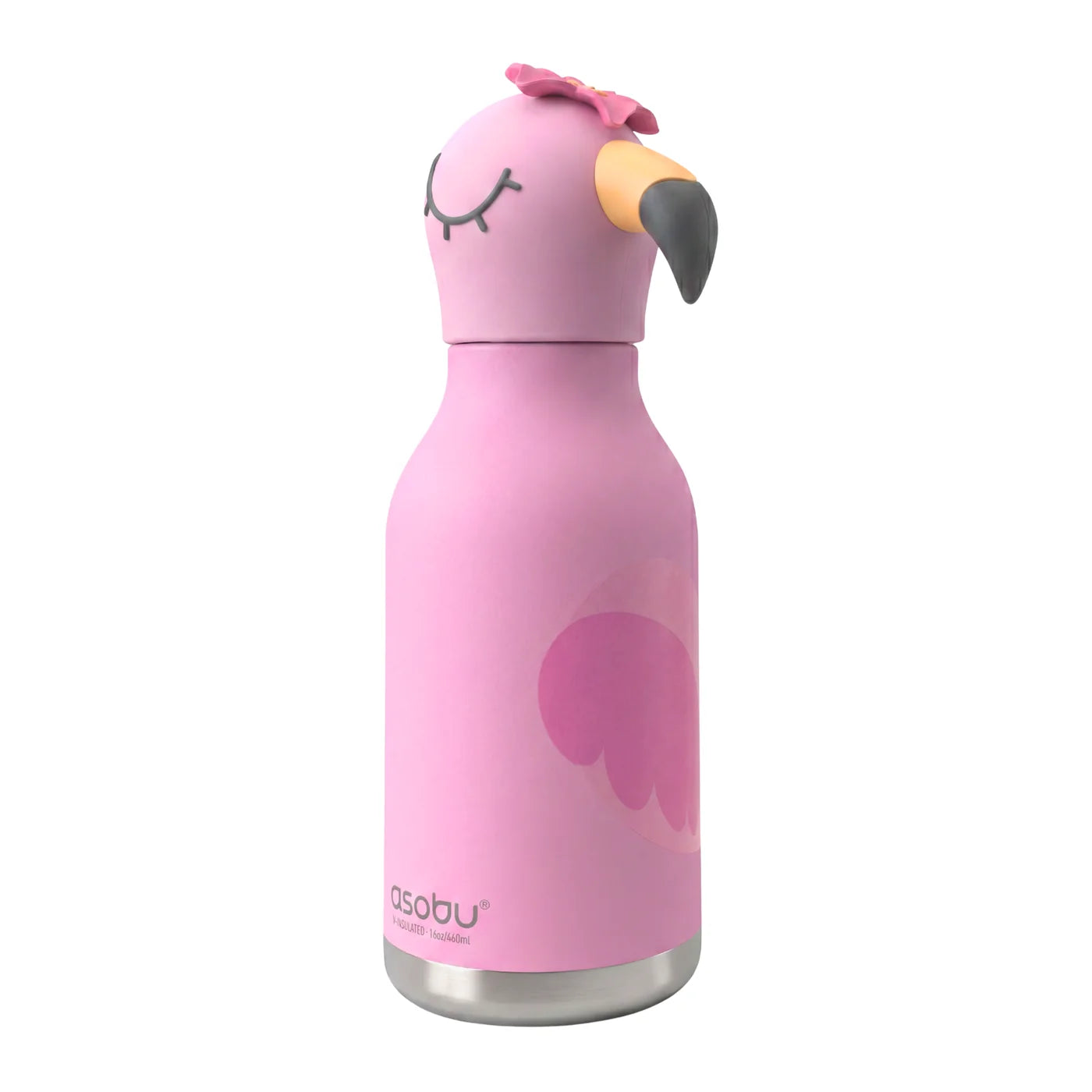 Bestie 16 oz Water Bottle - Flamingo