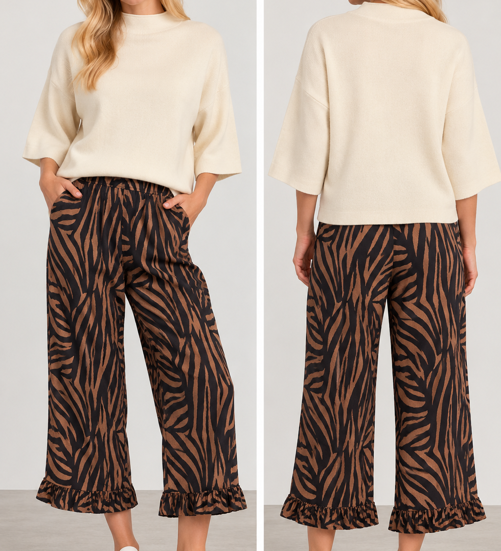 Animal Print Plus Pants
