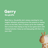 Bestie 16 oz Water Bottle - Giraffe