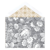 Grey Roses Note Cards
