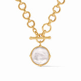 Julie Vos Honeybee Demi Necklace - Iridescent Clear Crystal