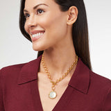 Julie Vos Honeybee Demi Necklace - Iridescent Clear Crystal