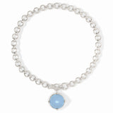 Julie Vos Honeybee Demi Necklace - Iridescent Chalcedony Blue - Silver