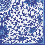 Caspari Indigo Garden Blue/White Luncheon Napkin - package of 20