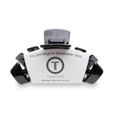 Teleties Classic Jet Black Large Claw Clip - Large