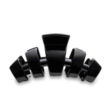 Teleties Classic Jet Black Large Claw Clip - Large