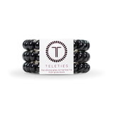 Teleties Jet Black Large Hair Ties - Large