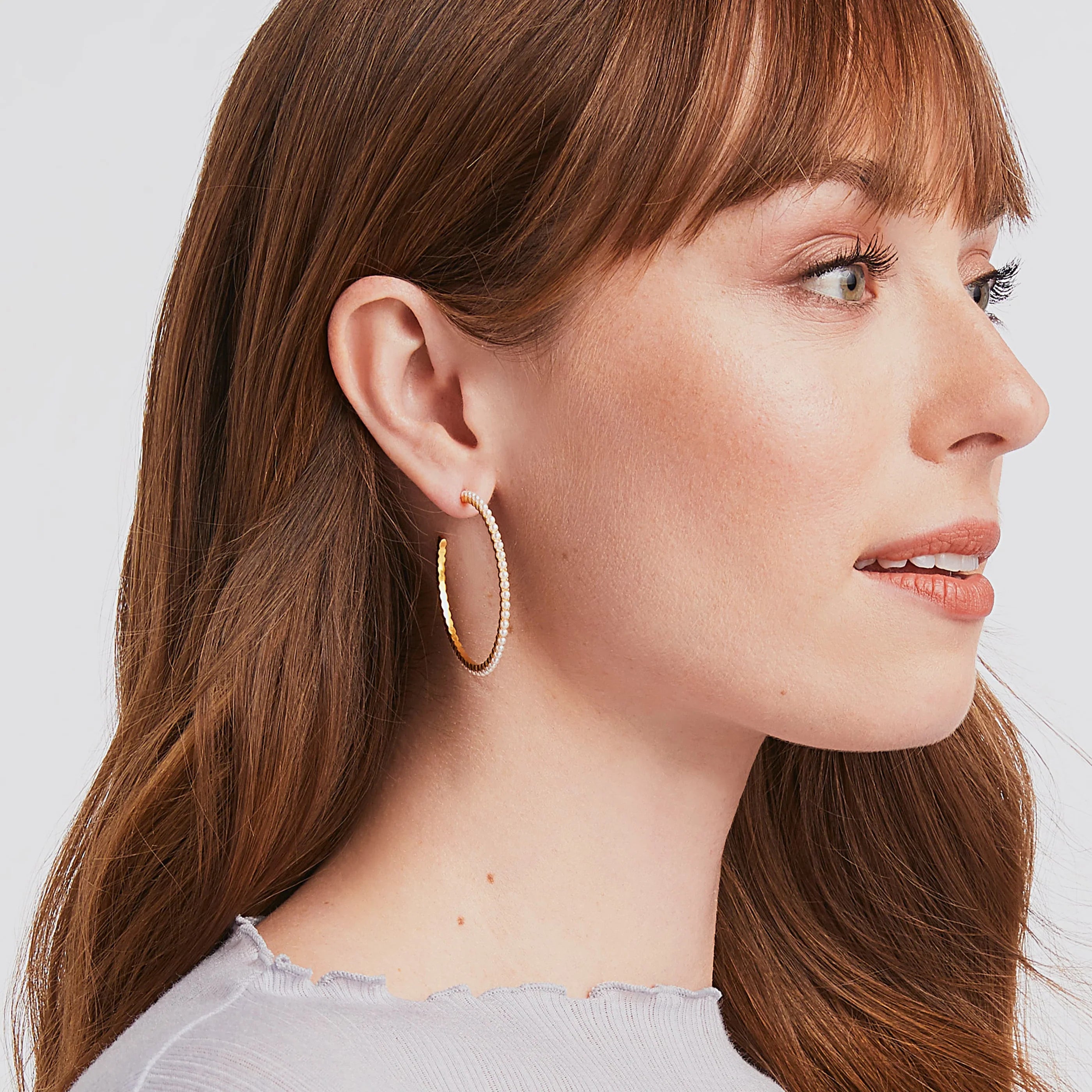 Julie Vos Juliet Hoop - Pearl Medium