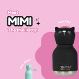 Mini Bestie 6.7 oz Water Bottle - Black Cat