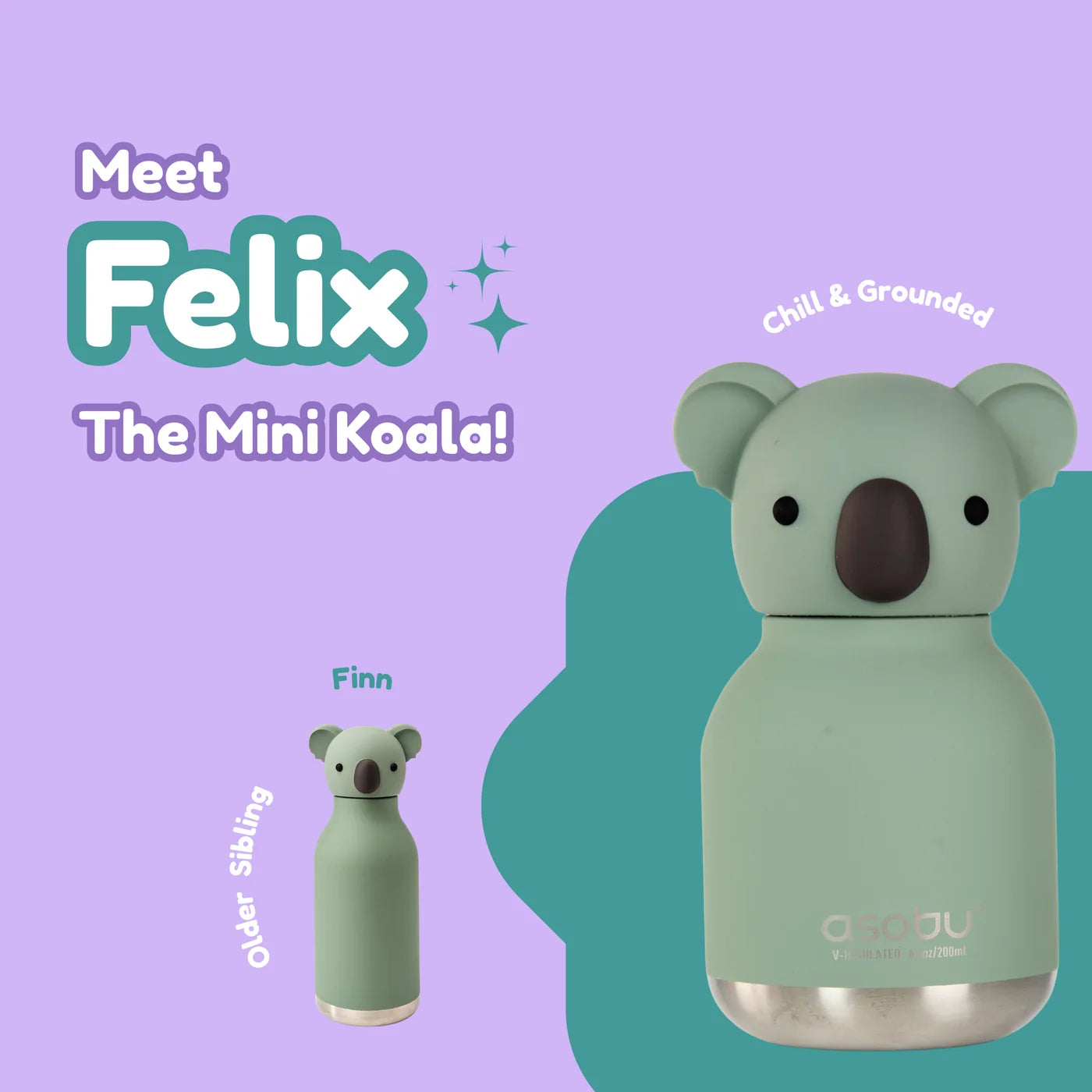 Mini Bestie 6.7 oz Water Bottle - Koala