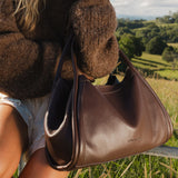 Mini Sutton Shoulder Bag - Chocolate