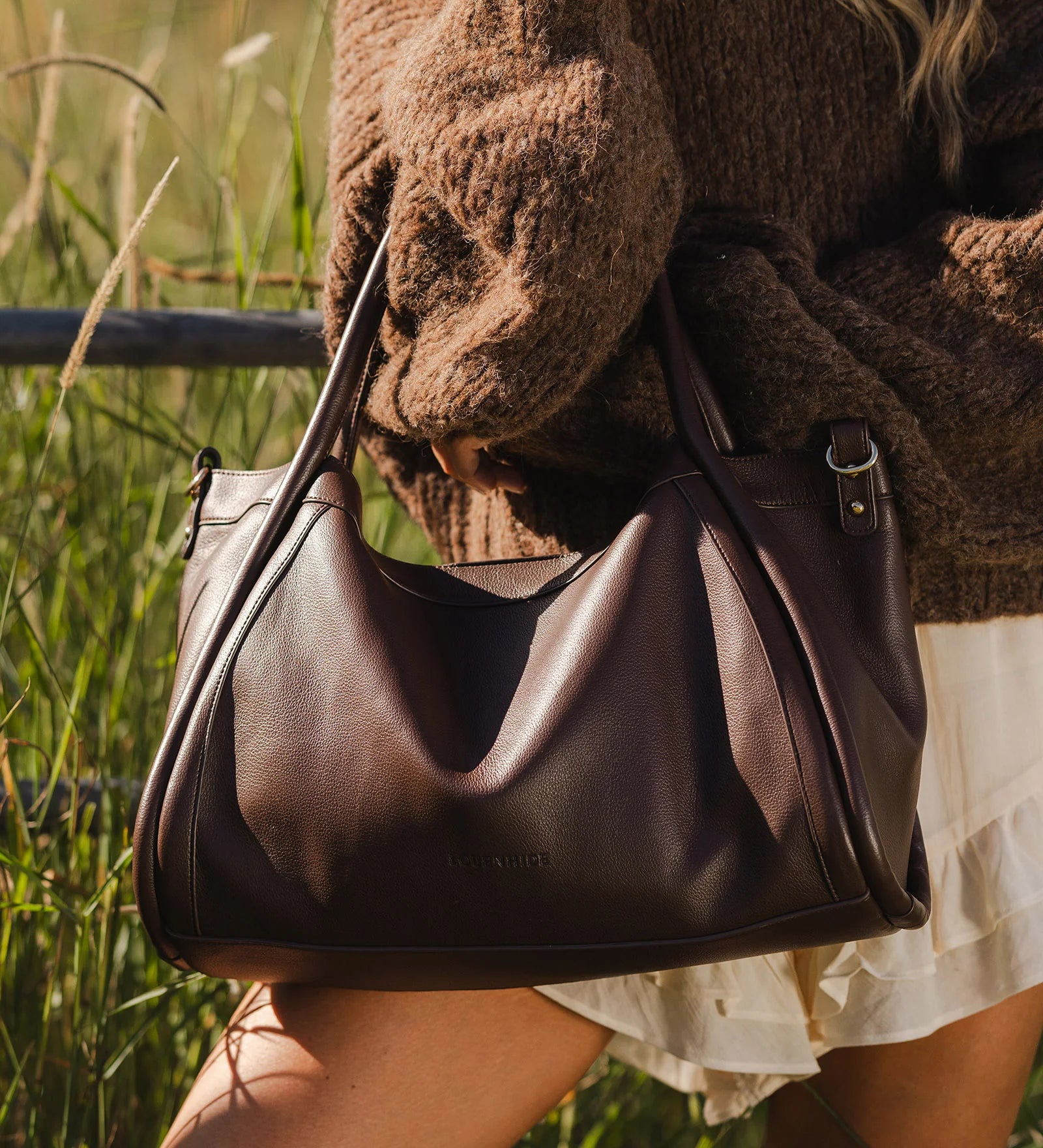 Mini Sutton Shoulder Bag - Chocolate