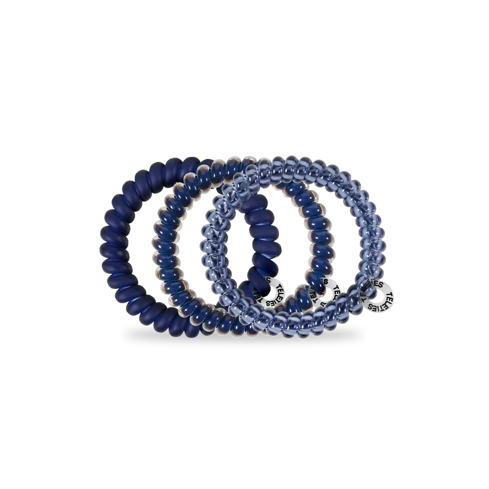 Teleties Nightfall Navy Hair Ties - Small
