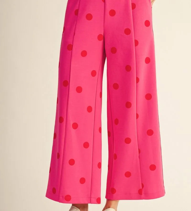 Hot Pink Polka Dot Pants
