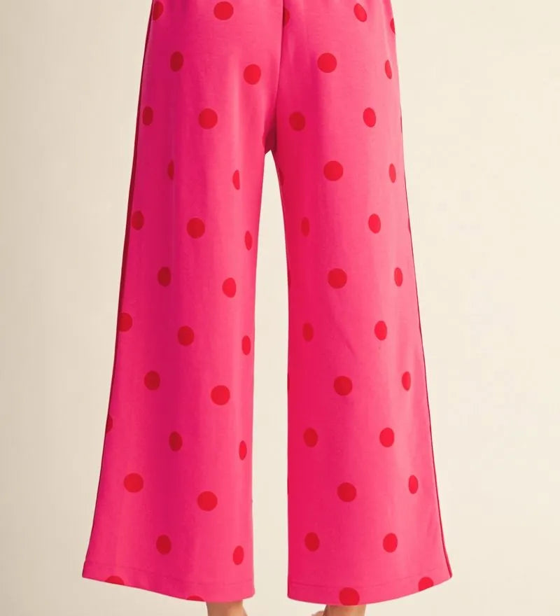 Hot Pink Polka Dot Pants