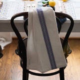 Kitchen Tea Towel, Vintage Navy Blue Stripe, Set of 2