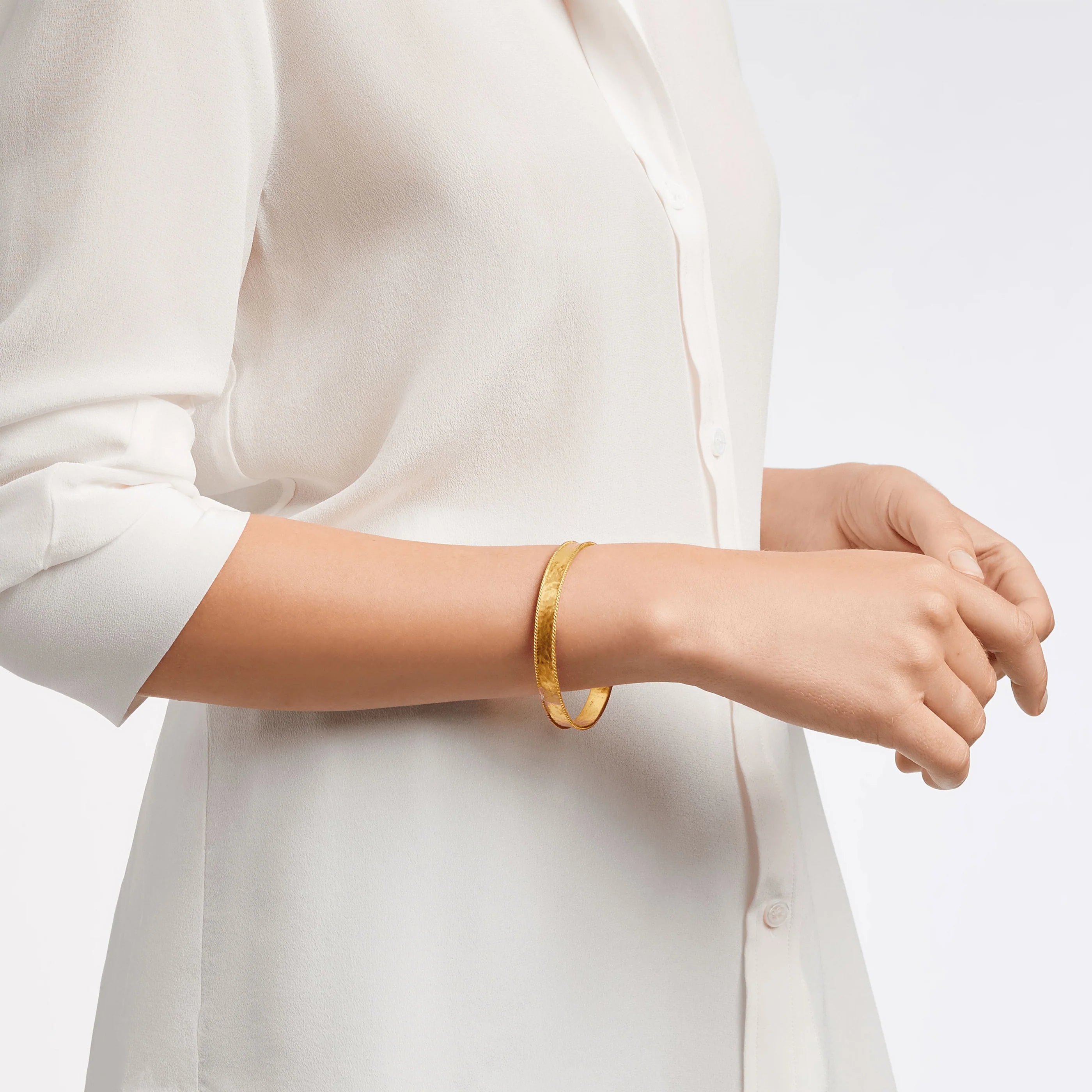 Julie Vos Savoy Bangle - Gold Medium