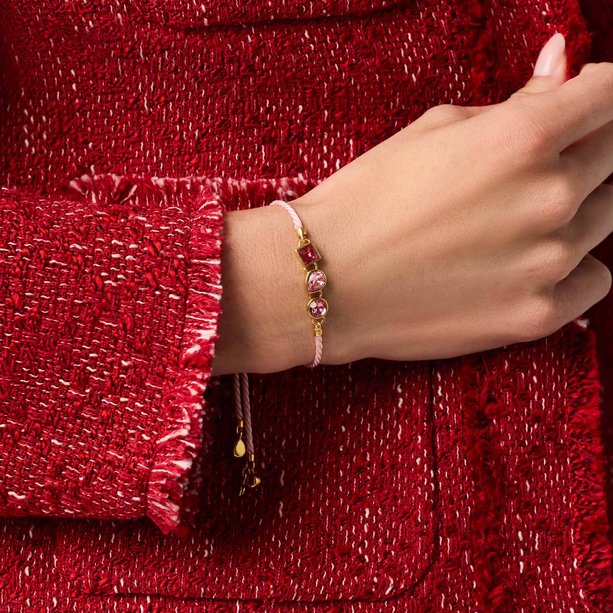 Julie Vos The Pink Trio Bracelet - Pink Tourmaline