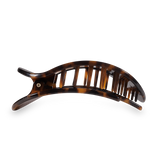 Teleties Tortoise Large Flat Round Hair Clip - Large