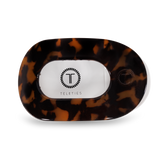 Teleties Tortoise Large Flat Round Hair Clip - Large