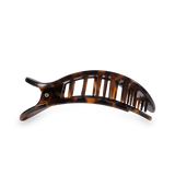 Teleties Tortoise Medium Flat Round Hair Clip - Medium