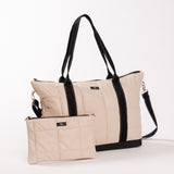 Triple Advisor Travel Bag - Putty Box Quilted