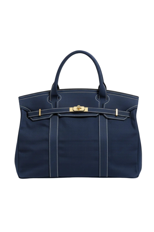 Heritage Classic Navy Canvas Boat Tote Bag – A Refined Everyday & Weekender Carryall