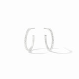 Julie Vos Windsor Hoop - Cubic Zirconia - Silver Small