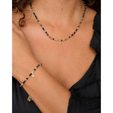 Yolanda Gold & Black Rutilated Quartz Necklace