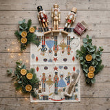 Nutcracker Blues Christmas Dish Towel