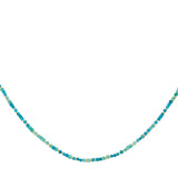 Allegra Amazonite and Apatite Gold Necklace