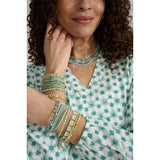 Allegra Amazonite and Apatite Gold Necklace
