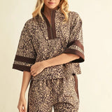 JODIFL Animal Beige Top
