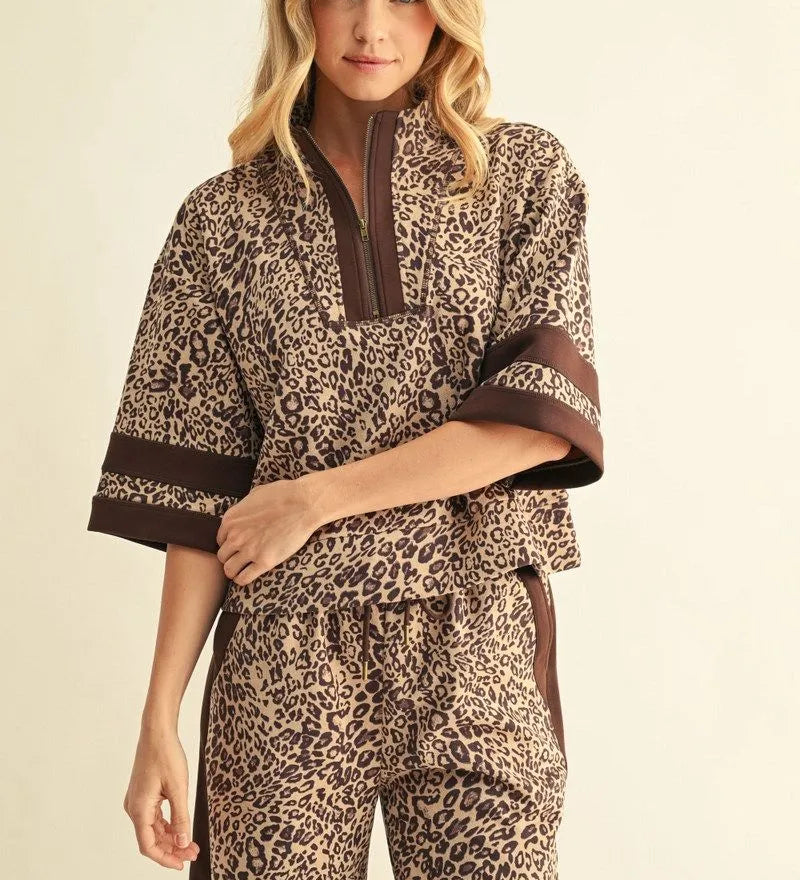 JODIFL Animal Beige Top