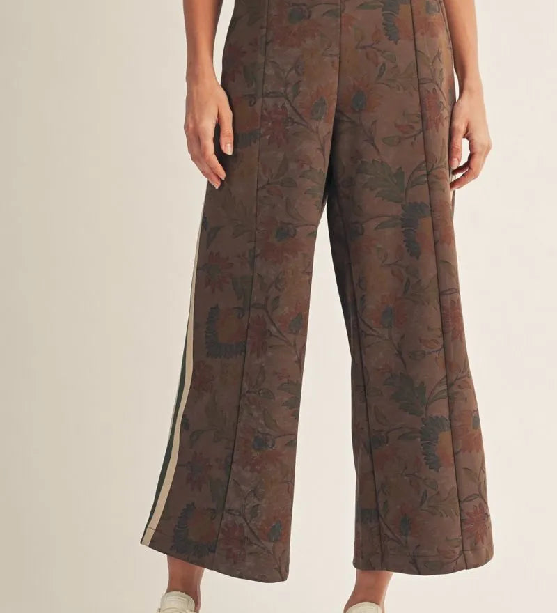JODIFL Brown Floral Pants