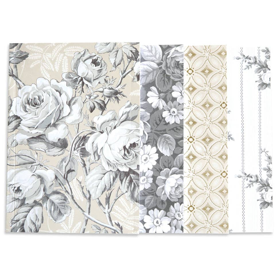 Faded Rose Notebook Set