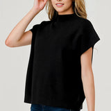 Mock Neck Sweater Black
