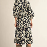 Black and White Floral Dress