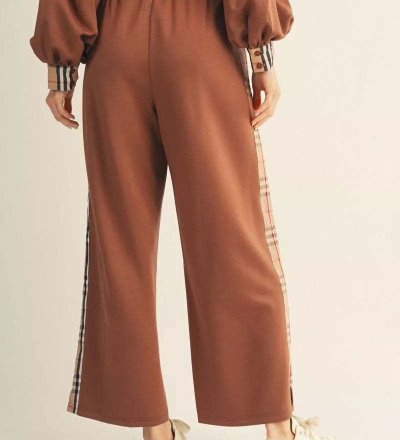 Camel and Plaid Pants