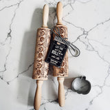 Wooden Embossed Pumpkin Rolling Pin