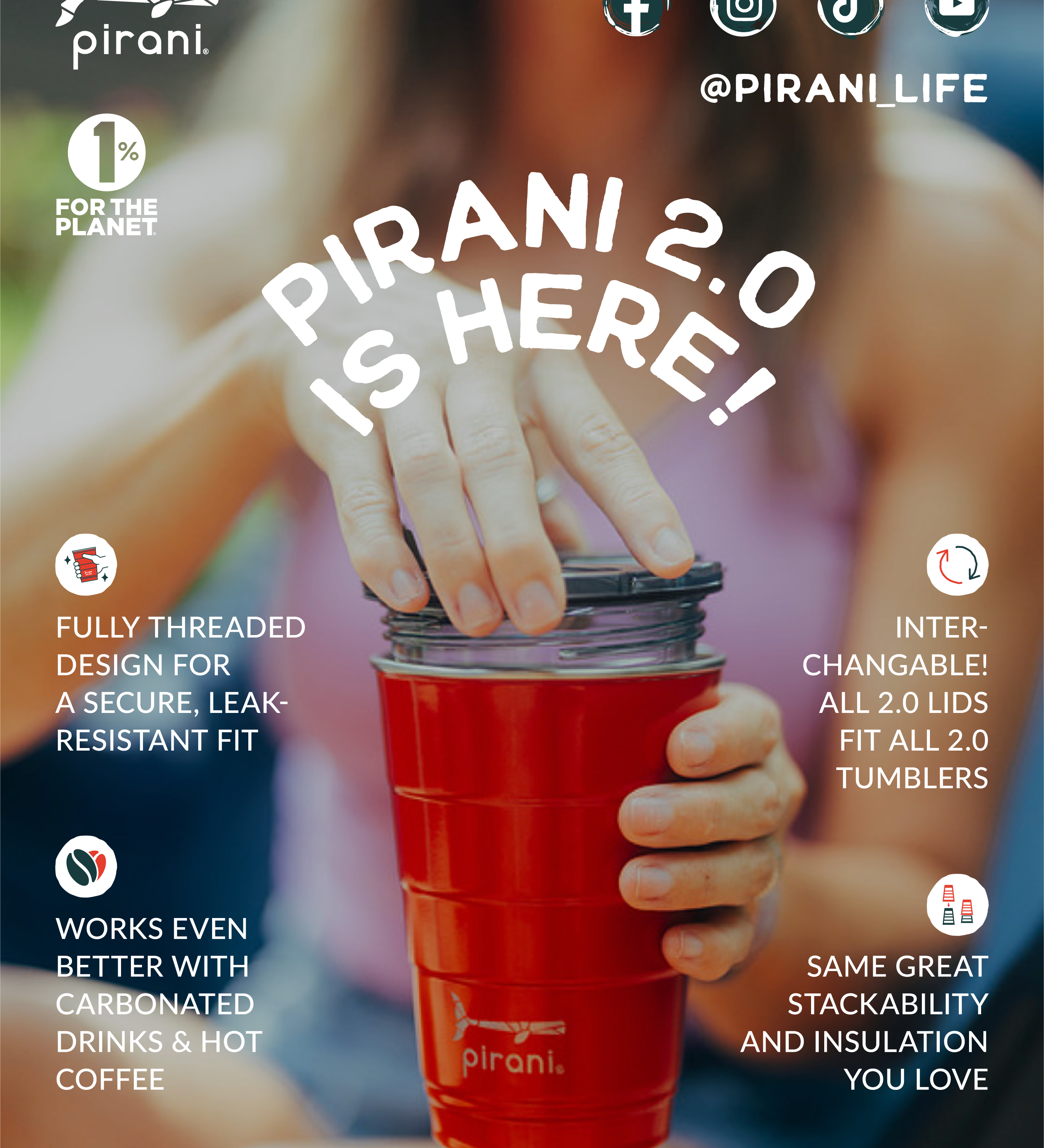 Forever Green 26 oz Insulated Stackable Tumbler