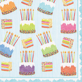 Caspari Cake Frosting-Paper Linen Cocktail Napkins - includes 12 Cocktail Napkins