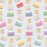 Caspari Birthday Cake Roll Wrap 30 Inch X 8Ft-2 Inch Core