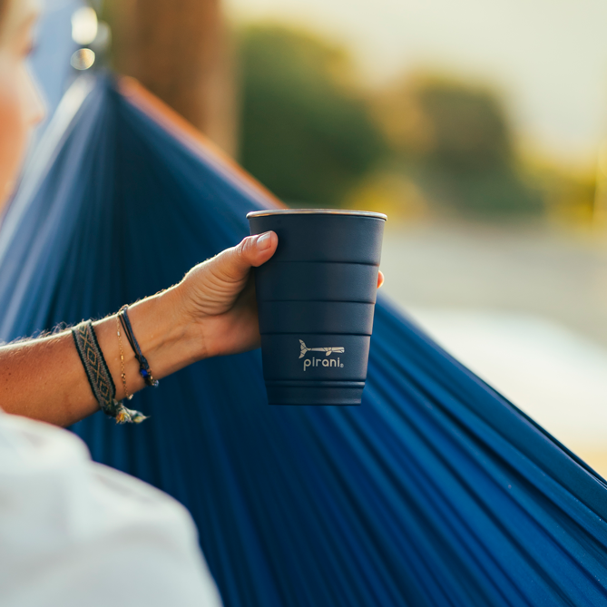 The Deep (Navy) 16 oz Insulated Stackable Tumbler