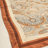 Boho Paisley Print Elegant Silk Scarf