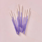 Hand Dipped Beeswax Birthday Candles | Tall Violet Ombré
