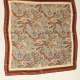Boho Paisley Print Elegant Silk Scarf