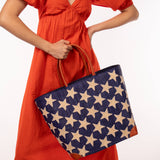 Stars Straw Basket Bag